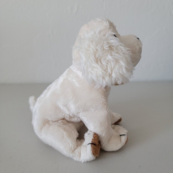 TY Original Beanie Babies LAPTOP 2004 Cocker Spaniel Light Beige Plush New - Picture 3 of 10